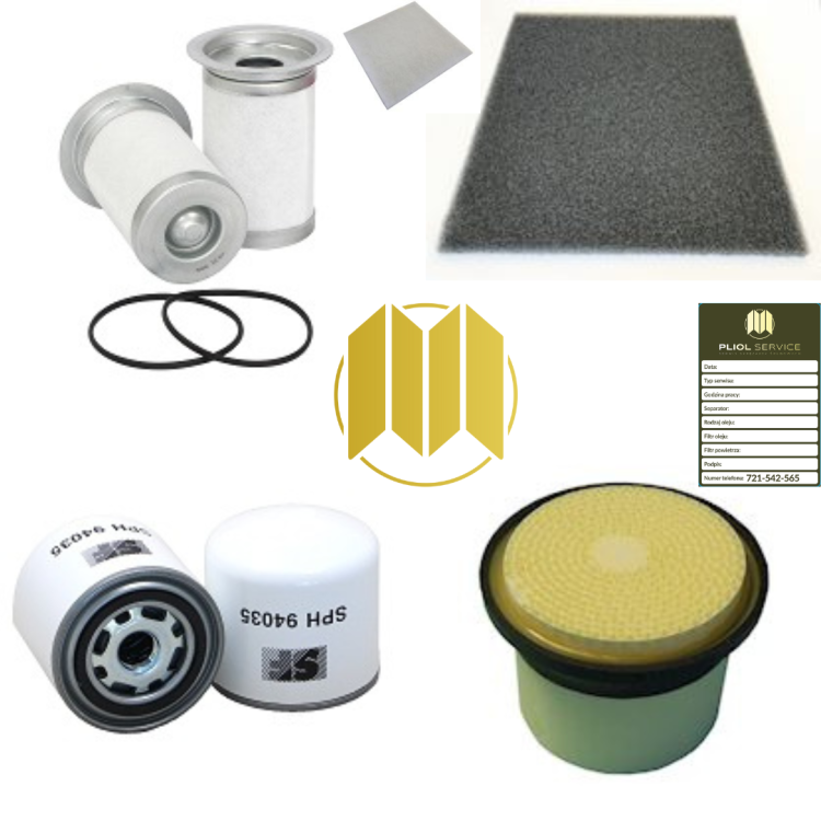 Zestaw Filtrów Do Sprężarki Śrubowej Kaeser SFC 15