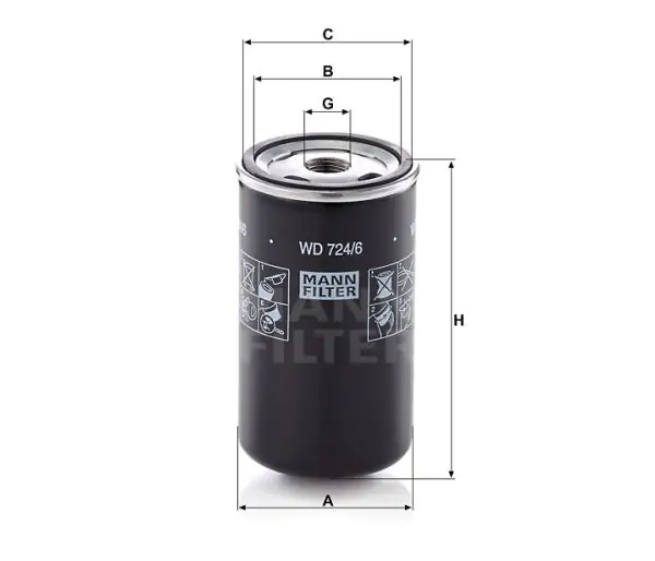 Filtr oleju WAN NK 60