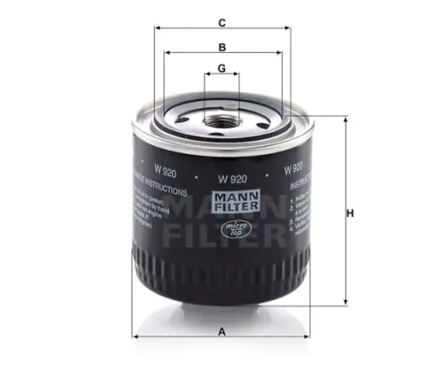 Filtr oleju AirPol K11