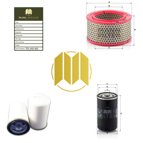 Zestaw Filtrów Do Sprężarki Śrubowej AirPol KT 3