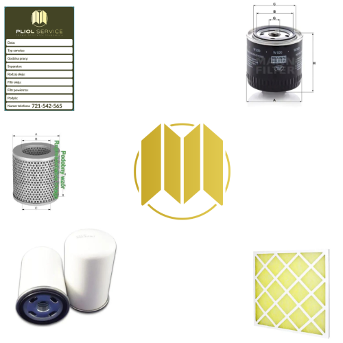 Zestaw filtrów do sprężarki BOGE S10