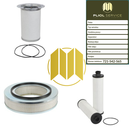 Zestaw filtrów do sprężarki Kaeser csd 100